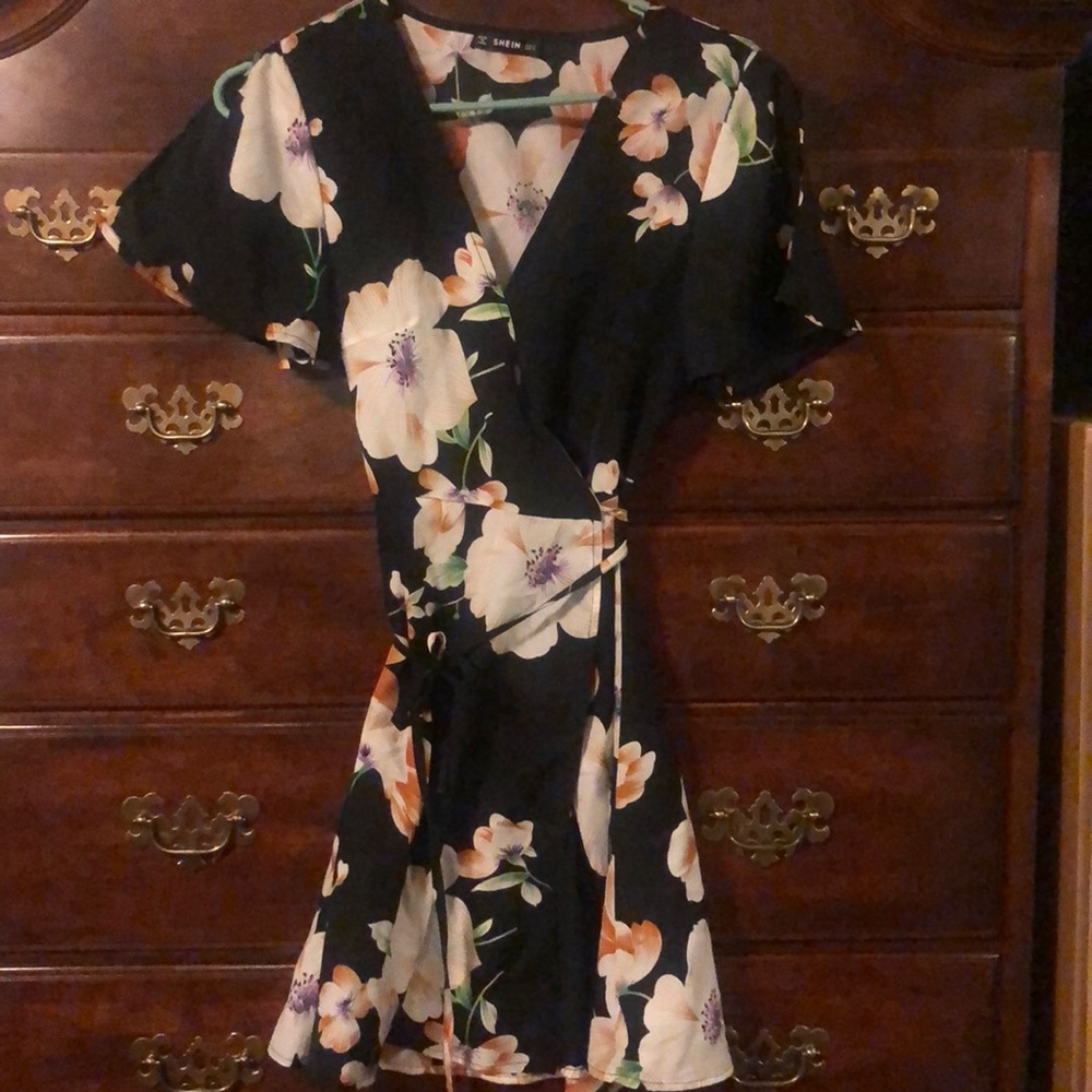 Floral Wrap Dress